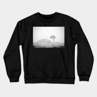 Lone pine in fog Crewneck Sweatshirt